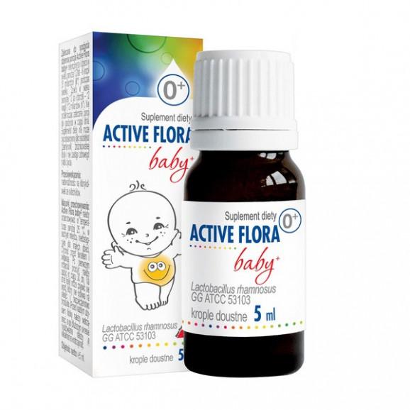 Active Flora Baby+ – suplement diety (10 ml) Active Flora Baby+ – suplement diety (10 ml) - zdjęcie produktu