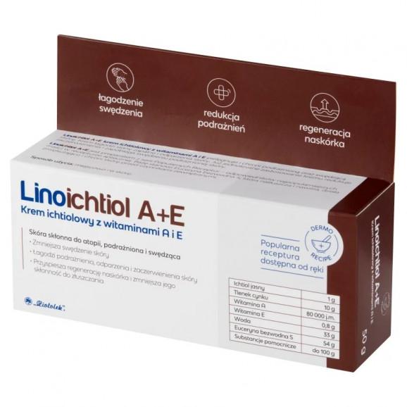 Linoichtiol A+E Krem ichtiolowy z witaminami A i E (50 g) - zdjęcie produktu