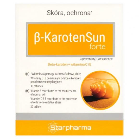 Beta-KarotenSun Forte – suplement diety (30 tabletek) - zdjęcie produktu