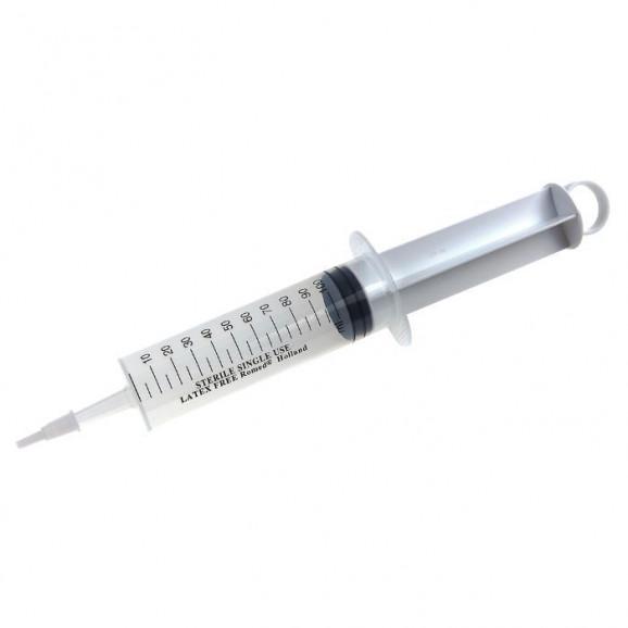 Strzykawka ROMED trzyczęściowa 100 ml (z końcówką do cewnika) – wyrób medyczny (1 szt.) - zdjęcie produktu