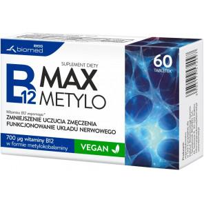 Biomed B12 Max Metylokobalamina – suplement diety (60 tabletek) - zdjęcie produktu