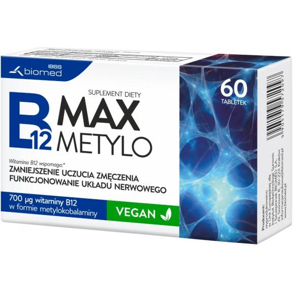 Biomed B12 Max Metylokobalamina – suplement diety (60 tabletek) Biomed B12 Max Metylokobalamina – suplement diety (60 tabletek) - zdjęcie produktu