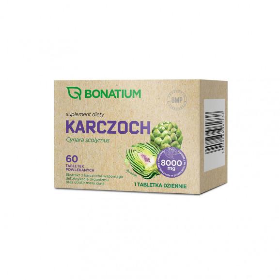 Bonatium Karczoch 60 tabletek powlekanych - suplement diety Bonatium Karczoch 60 tabletek powlekanych - suplement diety - zdjęcie produktu
