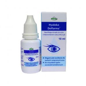 Hyaloko Delfarma, nawilżające krople do oczu, 10 ml - zdjęcie produktu