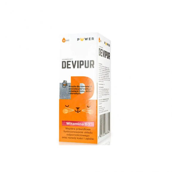 Devipur krople – witamina D dla dzieci (10 ml) Devipur krople – witamina D dla dzieci (10 ml) - zdjęcie produktu