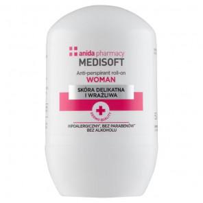 Anida MEDISOFT Woman – antyperspirant hipoalergiczny roll-on bez parabenów i alkoholu (50 ml) - zdjęcie produktu