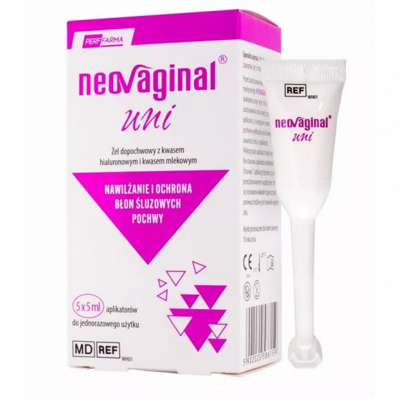 Neovaginal Uni, żel dopochwowy – wyrób medyczny (5 aplikatorów x 5 ml) Neovaginal Uni, żel dopochwowy – wyrób medyczny (5 aplikatorów x 5 ml) - zdjęcie produktu
