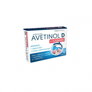 Avetinol D + Czosnek (60 kapsułek) – suplement diety - zdjęcie produktu