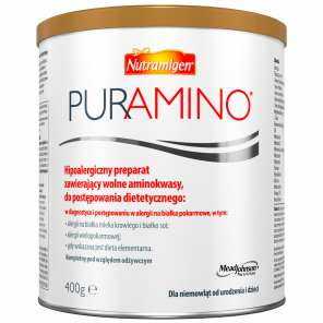 Nutramigen Puramino – dietetyczny środek spożywczy specjalnego przeznaczenia medycznego, proszek (400 g) - zdjęcie produktu
