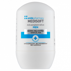 Anida Medi Soft Men antyperspirant roll-on do skóry delikatnej i wrażliwej (50 ml) - zdjęcie produktu