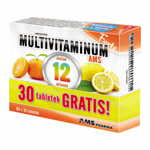 Multivitaminum AMS Forte – suplement diety (90 tabletek) - zdjęcie produktu