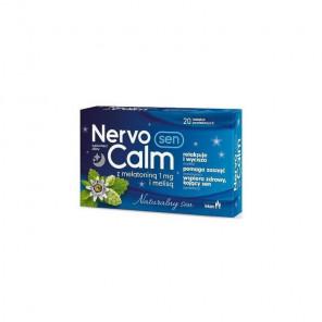 [31.07.2026] NervoCalm Sen z melatoniną i melisą – suplement diety (20 tabletek powlekanych) - zdjęcie produktu