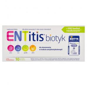 [31.07.2026] ENTitis Biotyk – suplement diety, pastylki do ssania truskawkowe (10 szt.) - zdjęcie produktu