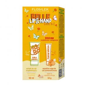 [31.07.2026] Floslek Belle Lip & Hand Care Kit – zestaw wygładzenie i pielęgnacja (sorbet do rąk 50 ml + wazelina vege do u - zdjęcie produktu
