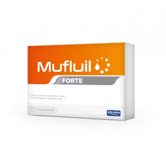 Mufluil Forte – roztwór do nebulizacji (10 ampułek x 5 ml) Mufluil Forte – roztwór do nebulizacji (10 ampułek x 5 ml) - zdjęcie produktu