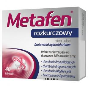 [31.07.2026] Metafen rozkurczowy 40 mg, 40 tabletek - zdjęcie produktu