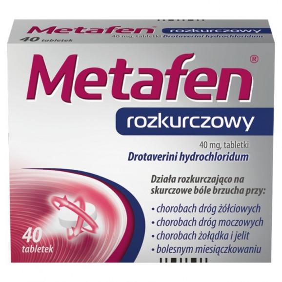 [31.07.2026] Metafen rozkurczowy 40 mg, 40 tabletek - zdjęcie produktu