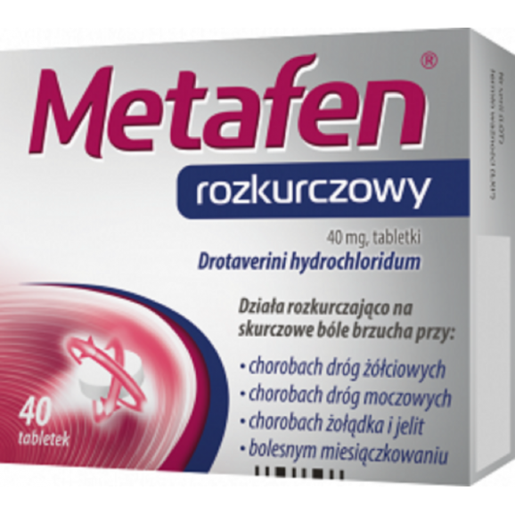 [31.07.2026] Metafen rozkurczowy 40 mg, 40 tabletek - zdjęcie produktu