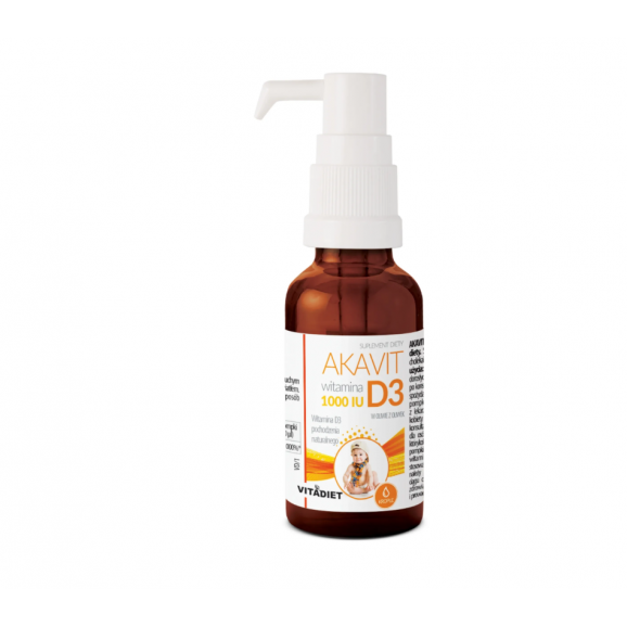 Akavit Witamina D3 1000 IU, krople (29,4 ml) - zdjęcie produktu