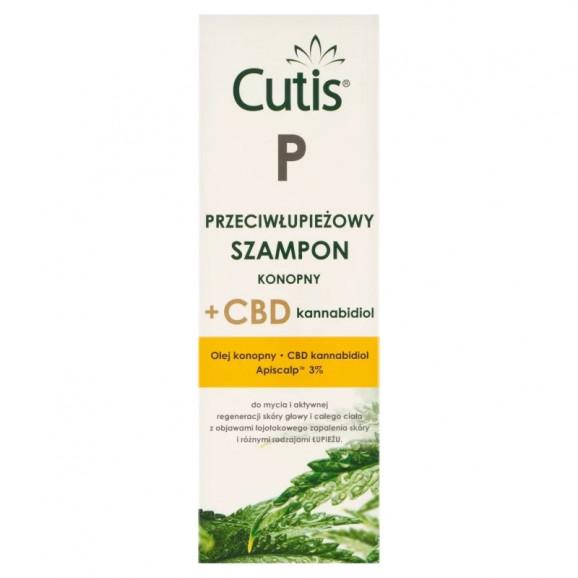 Cutis P szampon przeciwłupieżowy konopny + CBD (150 ml) - zdjęcie produktu