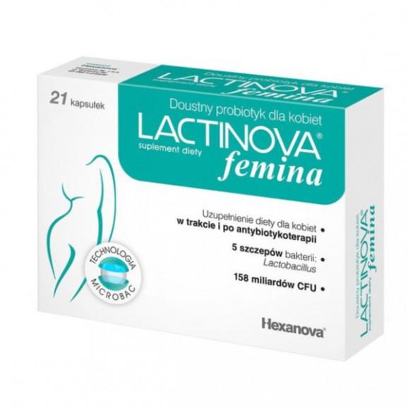 Lactinova Femina – suplement diety (21 kapsułek) Lactinova Femina – suplement diety (21 kapsułek) - zdjęcie produktu