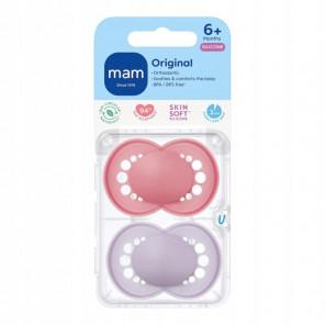 MAM Smoczek Original 6+ mat – dziewczynka (2 szt.) - zdjęcie produktu