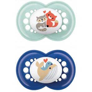MAM Original Silky 16m+ Better Together Boy – smoczek uspokajający ortodontyczny (2 szt.) - zdjęcie produktu