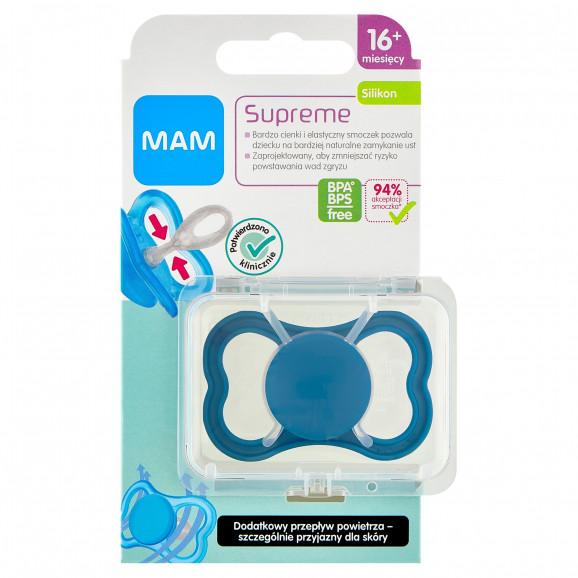 MAM Supreme 16+ Mat – smoczek uspokajający dla chłopca (1 szt.) - zdjęcie produktu