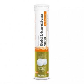 Olimp Gold L-Karnityna 1000 + Chrom – suplement diety (20 tabletek musujących, smak pomarańczowy) - zdjęcie produktu