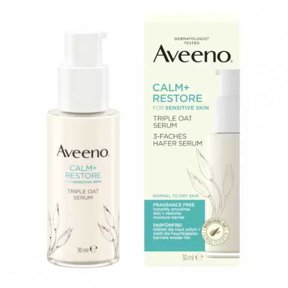 Aveeno Calm + Restore Serum z kompleksem z potrójnym owsem (30 ml) - zdjęcie produktu