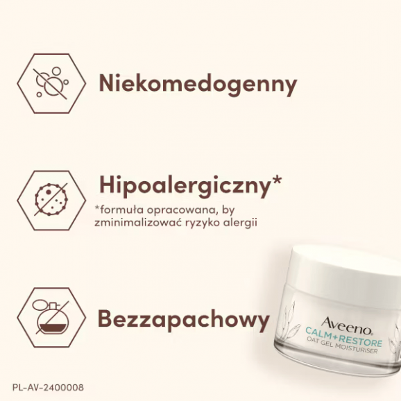 Aveeno Calm + Restore nawilżający żel-krem owsiany (50 ml) - zdjęcie produktu