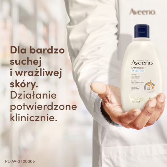 Aveeno Skin Relief, nawilżający żel do mycia ciała (500 ml) Aveeno Skin Relief, nawilżający żel do mycia ciała (500 ml) - zdjęcie produktu