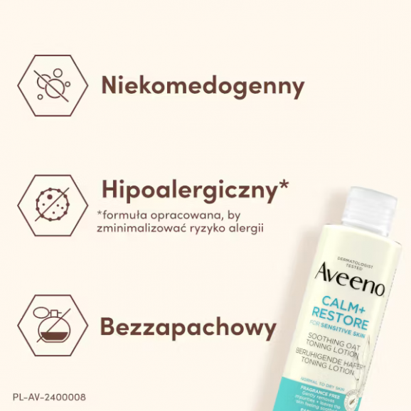 Aveeno Calm + Restore kojący toner owsiany (200 ml) - zdjęcie produktu