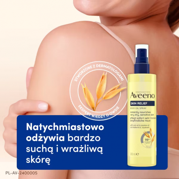 Aveeno Skin Relief olejek do ciała w sprayu (200 ml) - zdjęcie produktu