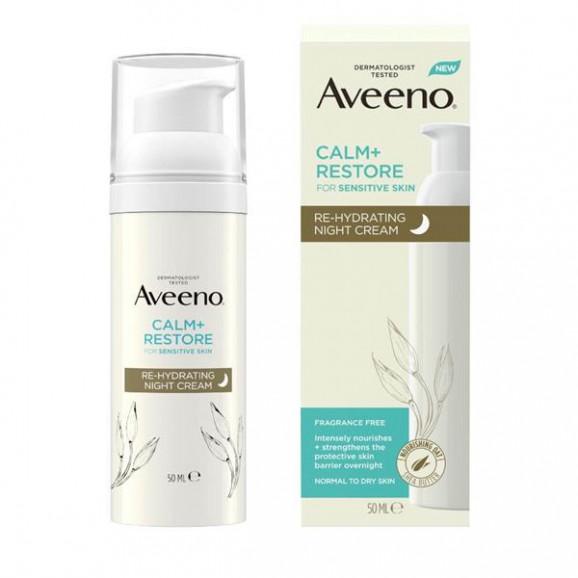 Aveeno Calm + Restore Przywracający Nawilżenie Krem Na Noc (50 ml) - zdjęcie produktu