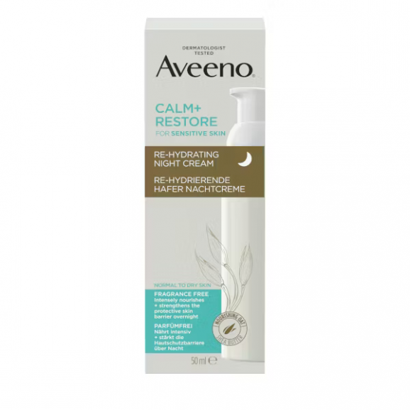 Aveeno Calm + Restore Przywracający Nawilżenie Krem Na Noc (50 ml) - zdjęcie produktu