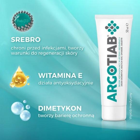 Argotiab 2% – krem wspomagający w otarciach i oparzeniach skóry (50 ml) - zdjęcie produktu