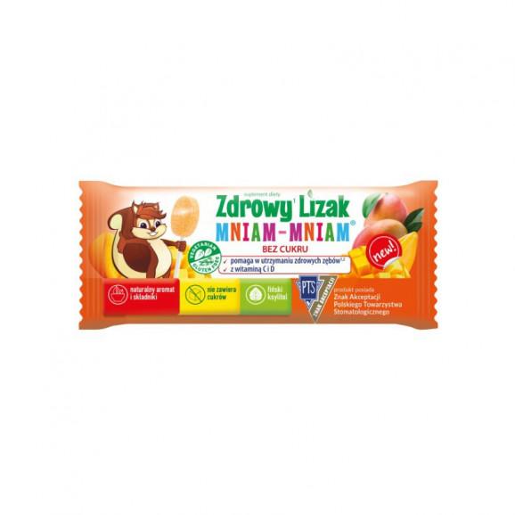 Zdrowy Lizak Mniam-Mniam o smaku mango, 40 sztuk Zdrowy Lizak Mniam-Mniam o smaku mango, 40 sztuk - zdjęcie produktu