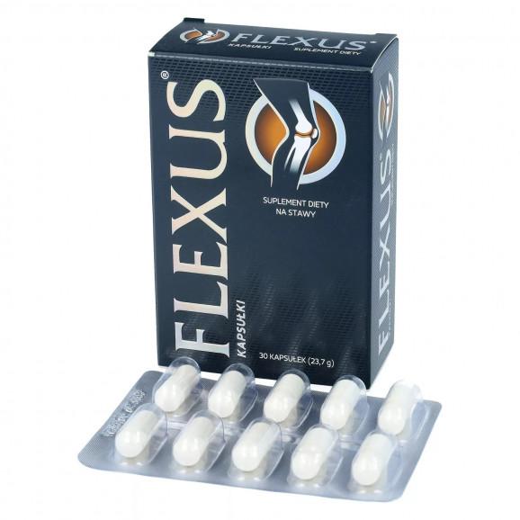 Flexus, kapsułki ze składnikami wzmacniającymi stawy i kolana (30 kapsułek) - zdjęcie produktu