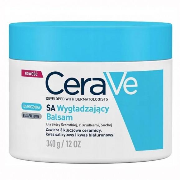 CeraVe SA, balsam wygładzający z ceramidami, skóra szorstka, z grudkami i sucha, 340 g CeraVe SA, balsam wygładzający z ceramidami, skóra szorstka, z grudkami i sucha, 340 g - zdjęcie produktu