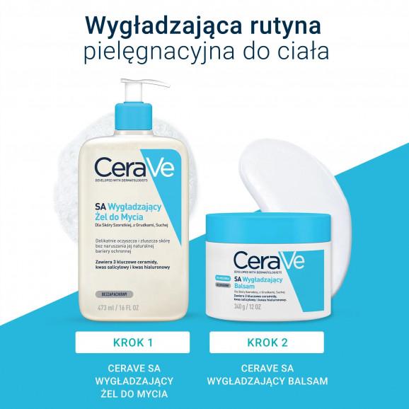 CeraVe SA, balsam wygładzający z ceramidami, skóra szorstka, z grudkami i sucha, 340 g CeraVe SA, balsam wygładzający z ceramidami, skóra szorstka, z grudkami i sucha, 340 g - zdjęcie produktu