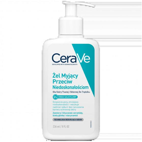 CeraVe Żel myjący przeciw niedoskonałościom 236 ml CeraVe Żel myjący przeciw niedoskonałościom 236 ml - zdjęcie produktu