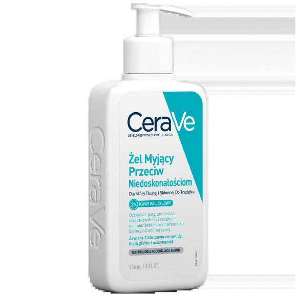 CeraVe Żel myjący przeciw niedoskonałościom 236 ml CeraVe Żel myjący przeciw niedoskonałościom 236 ml - zdjęcie produktu