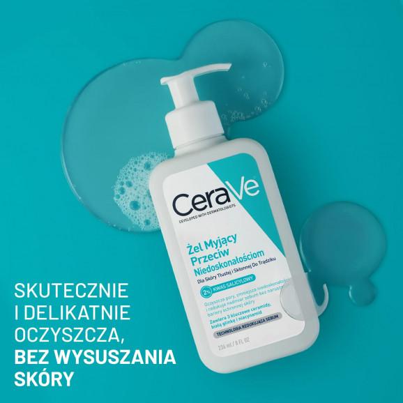 CeraVe Żel myjący przeciw niedoskonałościom 236 ml CeraVe Żel myjący przeciw niedoskonałościom 236 ml - zdjęcie produktu