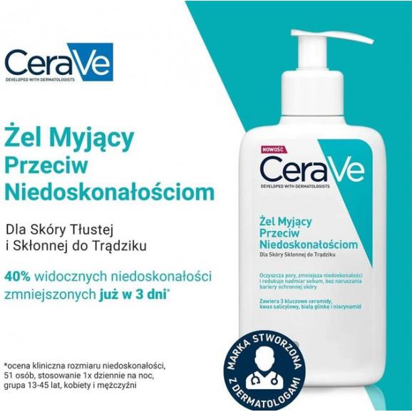 CeraVe Żel myjący przeciw niedoskonałościom 236 ml CeraVe Żel myjący przeciw niedoskonałościom 236 ml - zdjęcie produktu