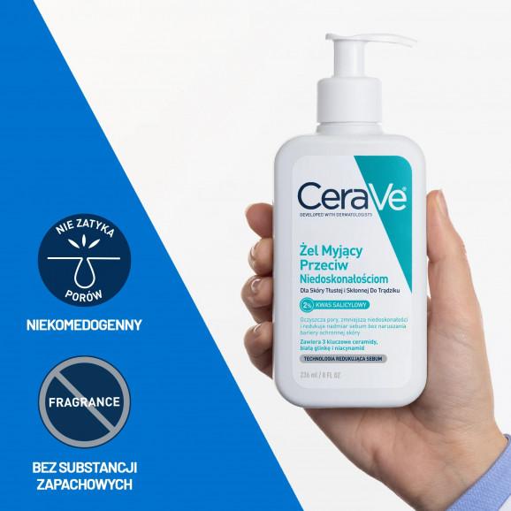 CeraVe Żel myjący przeciw niedoskonałościom 236 ml CeraVe Żel myjący przeciw niedoskonałościom 236 ml - zdjęcie produktu