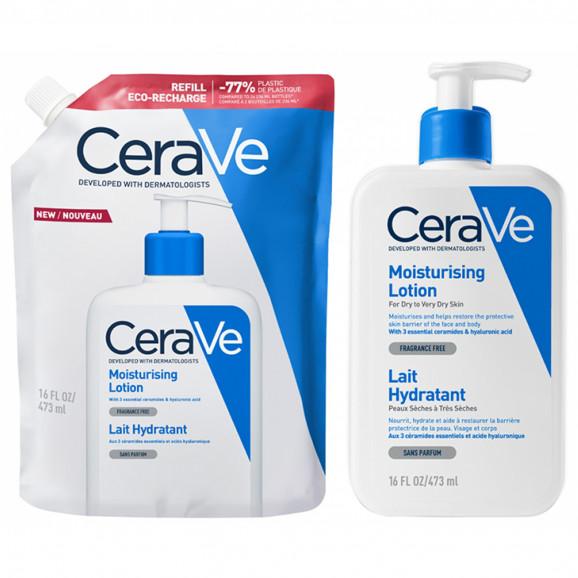 CeraVe Nawilżająca emulsja do mycia twarzy i ciała, skóra sucha i atopowa, zapas 473 ml CeraVe Nawilżająca emulsja do mycia twarzy i ciała, skóra sucha i atopowa, zapas 473 ml - zdjęcie produktu