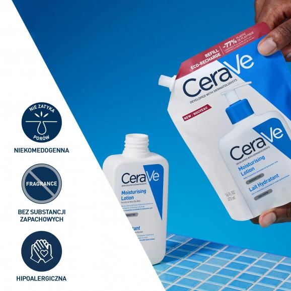 CeraVe Nawilżająca emulsja do mycia twarzy i ciała, skóra sucha i atopowa, zapas 473 ml CeraVe Nawilżająca emulsja do mycia twarzy i ciała, skóra sucha i atopowa, zapas 473 ml - zdjęcie produktu