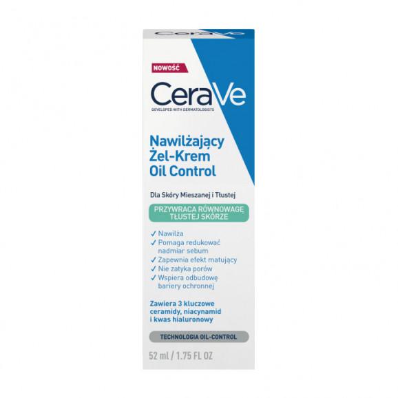 CeraVe Oil Control Nawilżający Żel-Krem dla skóry mieszanej i tłustej 52 ml - zdjęcie produktu
