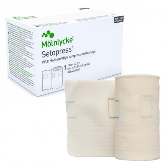 Setopress, bandaż do kompresjoterapii, 10 cm x 3,5 m, 1 sztuka Setopress, bandaż do kompresjoterapii, 10 cm x 3,5 m, 1 sztuka - zdjęcie produktu